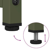 vidaXL Comodino Verde Oliva 36x39x78 cm in Acciaio Laminato a Freddo