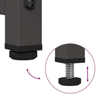 vidaXL Credenza Nera 100,5x39x107 cm in Acciaio Laminato a Freddo