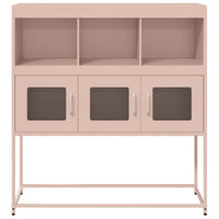 vidaXL Credenza Rosa 100,5x39x107 cm in Acciaio Laminato a Freddo