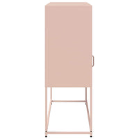 vidaXL Credenza Rosa 100,5x39x107 cm in Acciaio Laminato a Freddo
