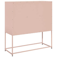 vidaXL Credenza Rosa 100,5x39x107 cm in Acciaio Laminato a Freddo
