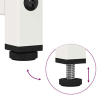 vidaXL Credenza Bianca 100,5x39x107 cm in Acciaio Laminato a Freddo