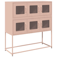 Credenza-Buffet-Armadio da cucina Rosa 100,5x39x107 cm in Acciaio Laminato a Freddo 106250