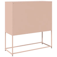 vidaXL Credenza Rosa 100,5x39x107 cm in Acciaio Laminato a Freddo