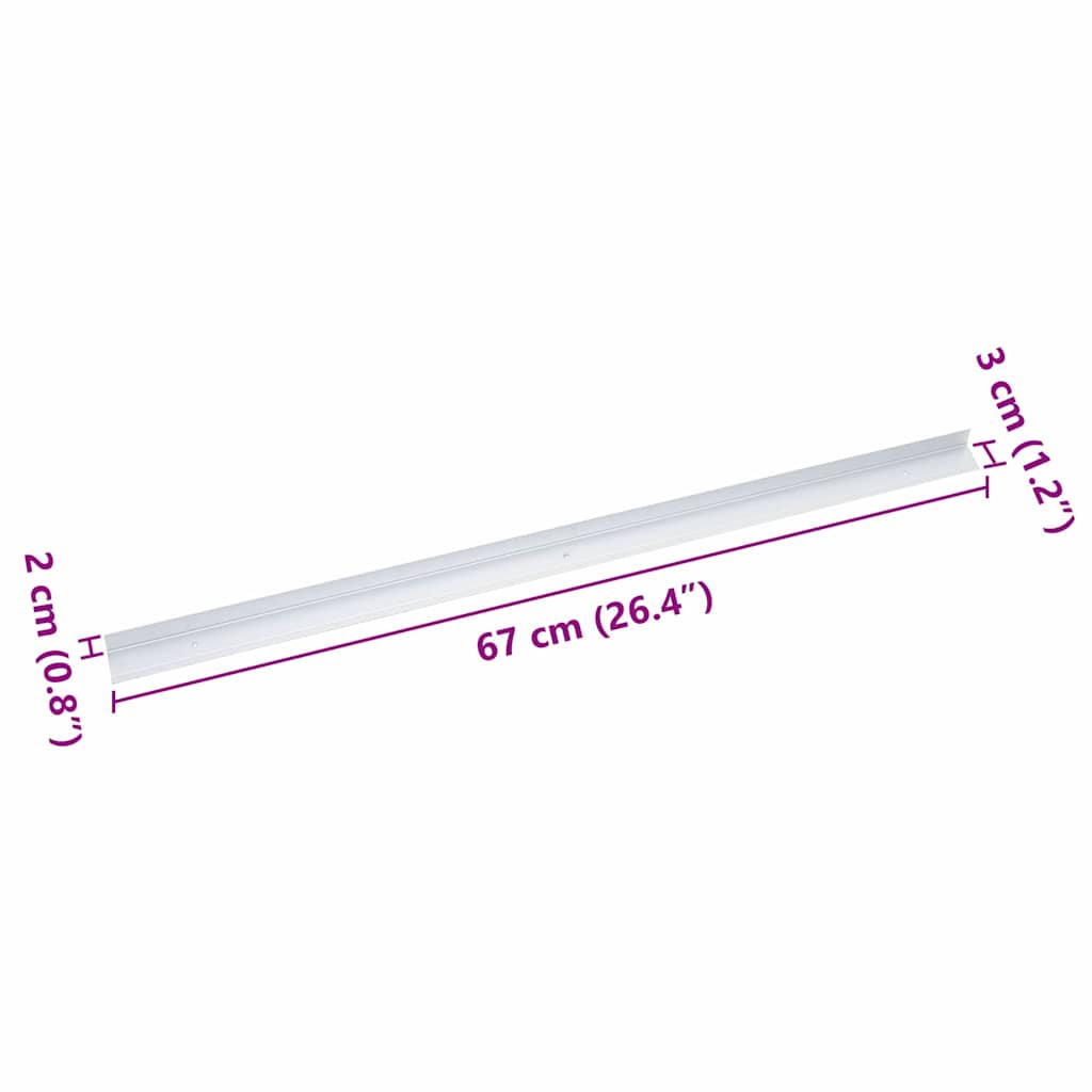 Paragradini 10 pcs Argento 67 cm Alluminio 4013468