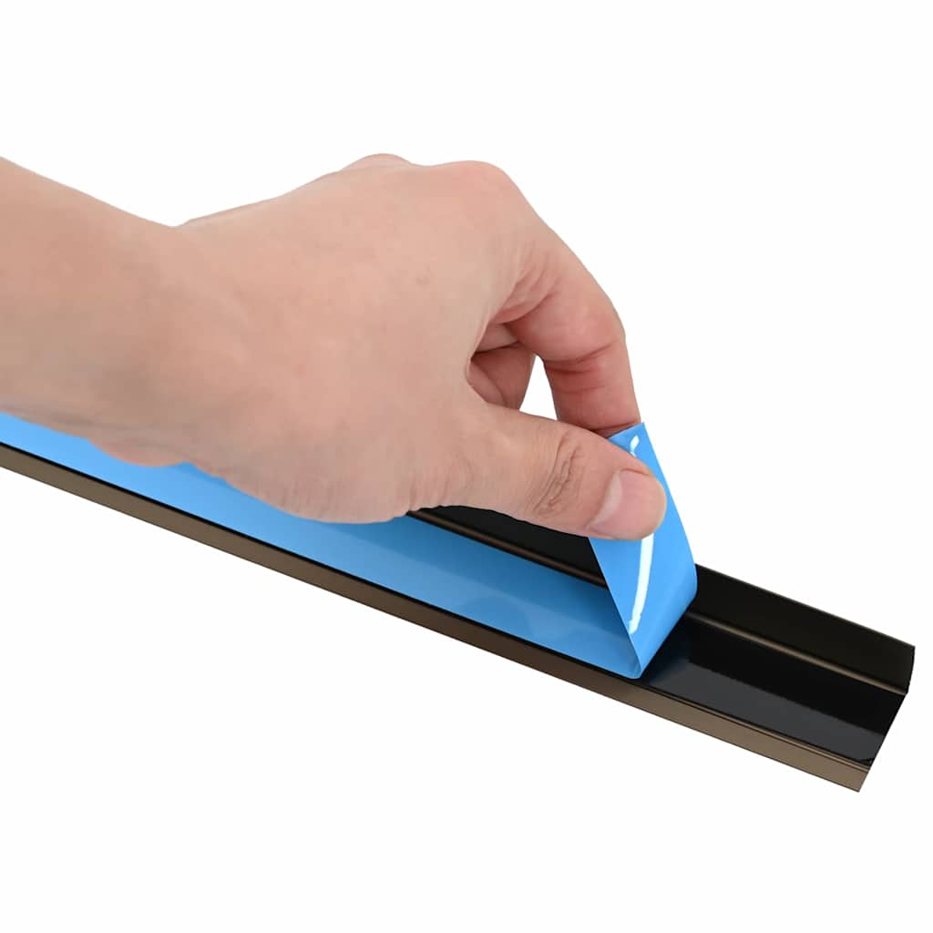 vidaXL Paragradini 10 pcs Marrone 67 cm Alluminio