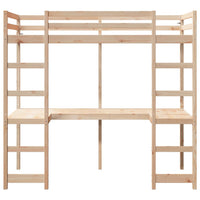 Giroletto Soppalco senza Materasso 75x190cm Legno Massello Pino