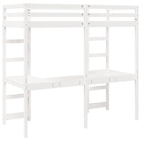 Giroletto Soppalco senza Materasso Bianco 75x190cm Legno Pino 3308575