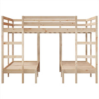 Giroletto Castello Triplo 140x200/70x140cm Legno Massello Pino