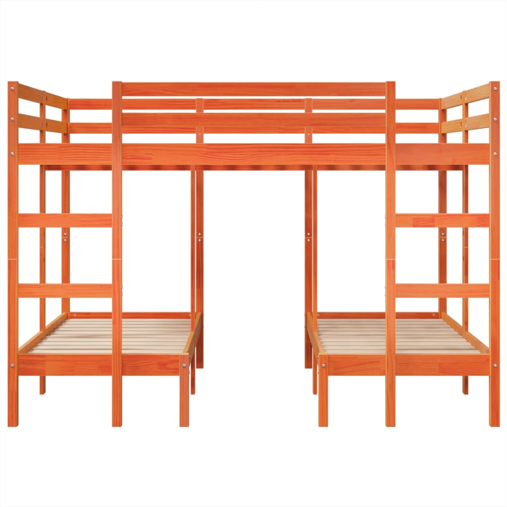 Giroletto Castello Triplo Marrone Cera 140x200/70x140cm Pino 3308579