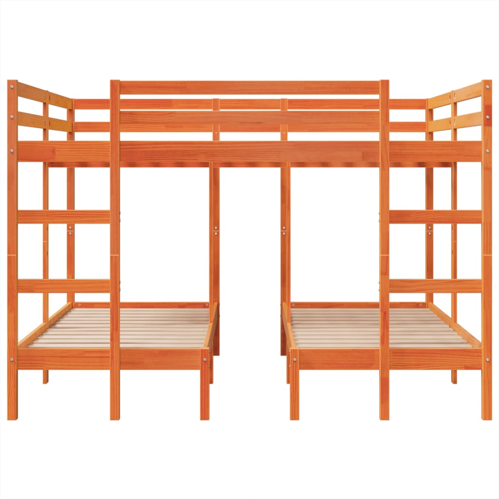 Giroletto Castello Triplo Marrone Cera 160x200/80x160cm Pino 3308582