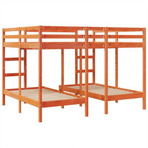 Giroletto Castello Triplo Marrone Cera 160x200/80x160cm Pino 3308582