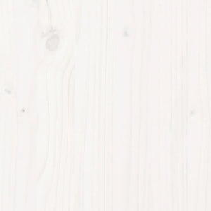 vidaXL Giroletto Castello Triplo Bianco 200x200/80x200cm Massello Pino