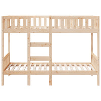 vidaXL Letto a Castello 80x200 cm in Legno Massello di Pino
