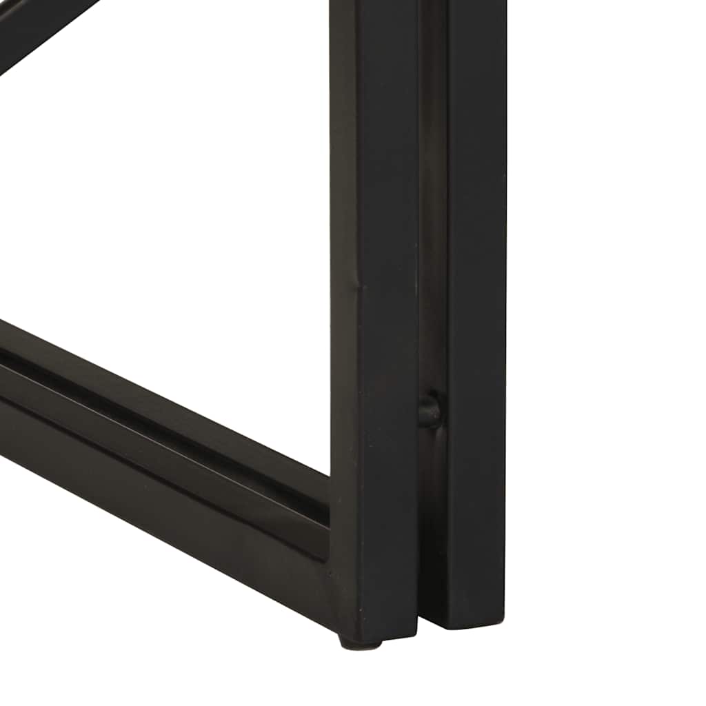 vidaXL Tavolino 100x100x35 cm in Legno Massello di Mango Grezzo