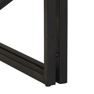 vidaXL Tavolino 100x100x35 cm in Legno Massello di Mango Grezzo