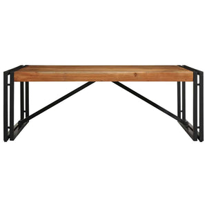 Tavolino Salotto-Tavolino da soggiorno-Tavolo 100x100x35 cm Legno Massello di Acacia