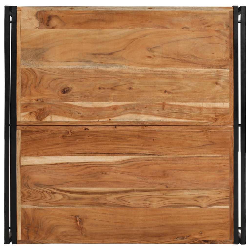 Tavolino Salotto 100x100x35 cm Legno Massello di Acacia 4016669