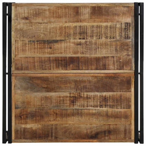 Tavolino 80x80x35 cm in Legno Massello di Mango Grezzo 4016670