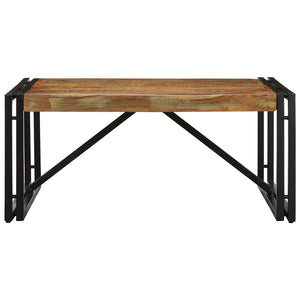 Tavolino Salotto Multicolore 80x80x35cm Legno Massello Recupero 4016671