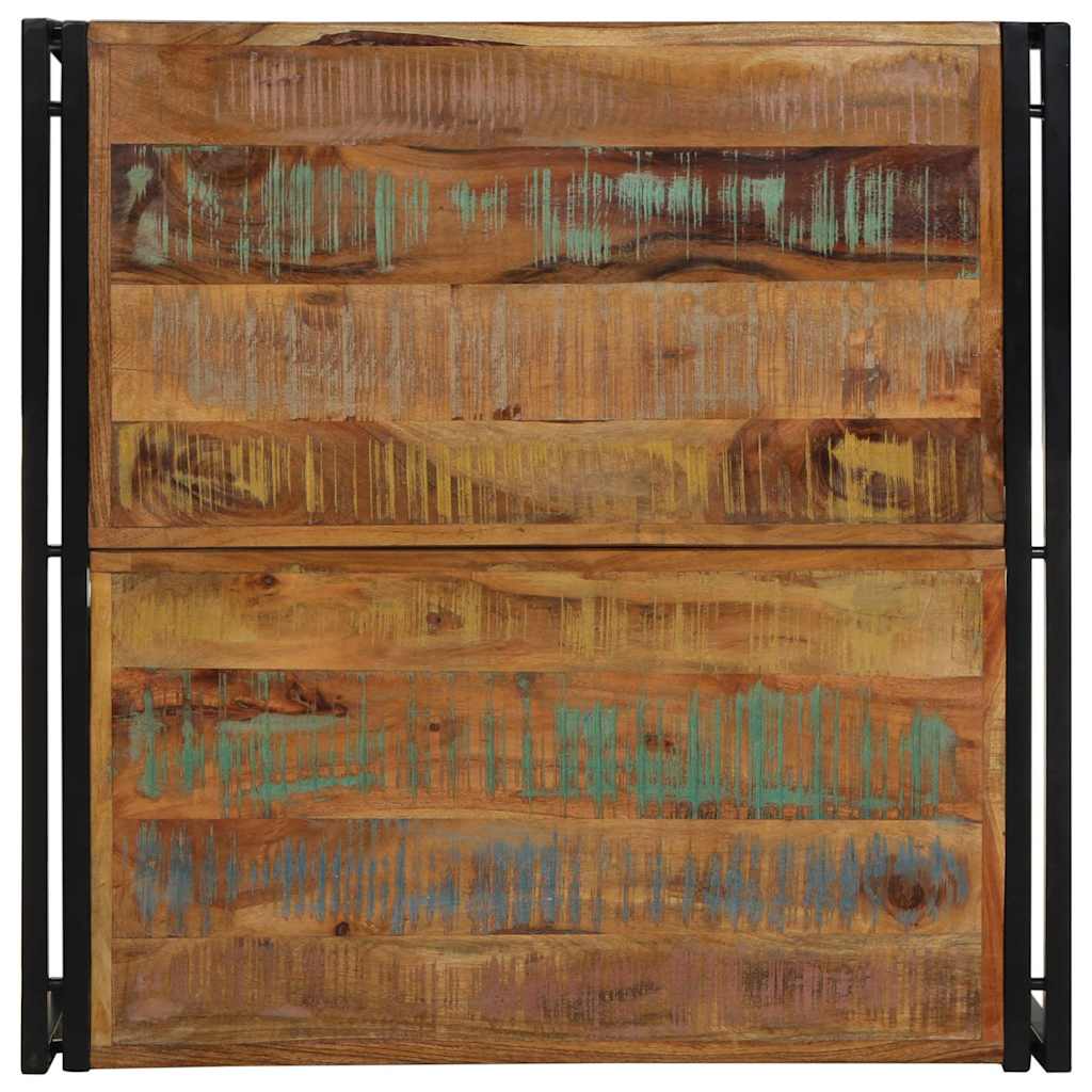 Tavolino Salotto Multicolore 80x80x35cm Legno Massello Recupero 4016671