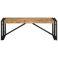 vidaXL Tavolino 100x50x35 cm in Legno Massello di Mango Grezzo