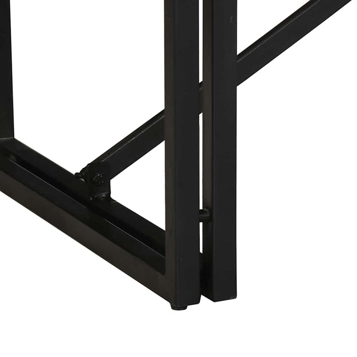 Tavolino 80x40x35 cm in Legno Massello di Mango Grezzo 4016676