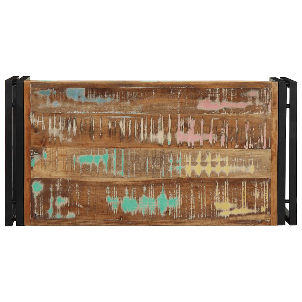 Tavolino Salotto Multicolore 80x40x35cm Legno Massello Recupero 4016677