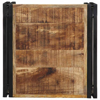 Tavolino 50x50x35 cm in Legno Massello di Mango Grezzo 4016679