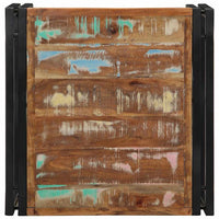 Tavolino Salotto Multicolore 50x50x35cm Legno Massello Recupero