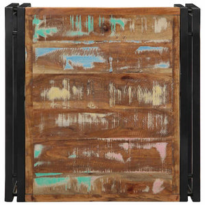 Tavolino Salotto Multicolore 50x50x35cm Legno Massello Recupero 4016680