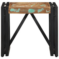 Tavolino Salotto Multicolore 40x40x35cm Legno Massello Recupero 4016683