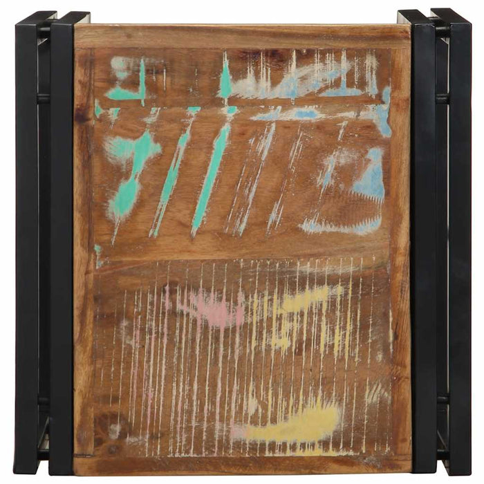 Tavolino Salotto Multicolore 40x40x35cm Legno Massello Recupero 4016683