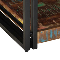 vidaXL Tavolino Salotto Multicolore 90x50x38cm Legno Massello Recupero