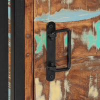 Comodino-Tavolino da notte 40x40x59 cm in Legno Massello di Recupero 385042