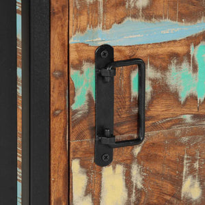 Comodino-Tavolino da notte 40x40x59 cm in Legno Massello di Recupero 385042