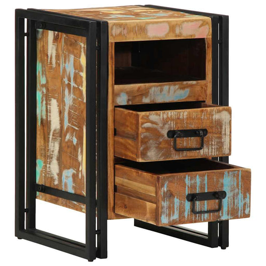 vidaXL Comodino 40x40x59 cm in Legno Massello di Recupero