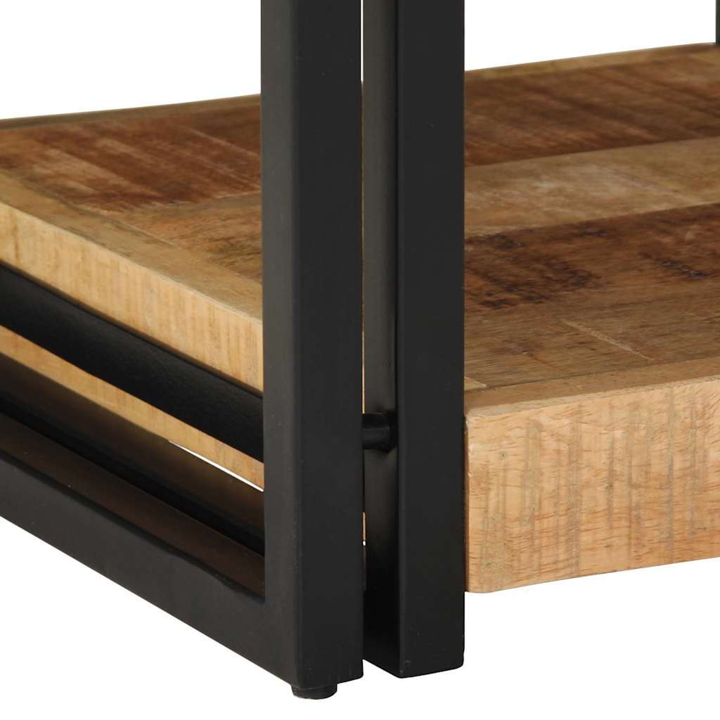 vidaXL Comodino 40x40x50 cm in Legno Grezzo Massello di Mango