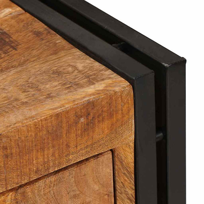 vidaXL Credenza Marrone 66 x 33 x 70 cm legno massello di mango