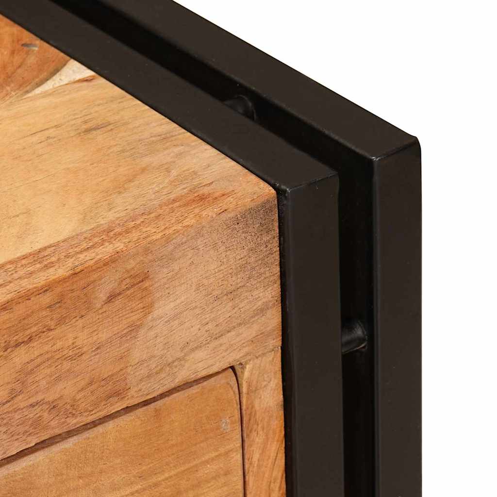 vidaXL Credenza Marrone 66 x 33 x 70 cm legno massello di acacia