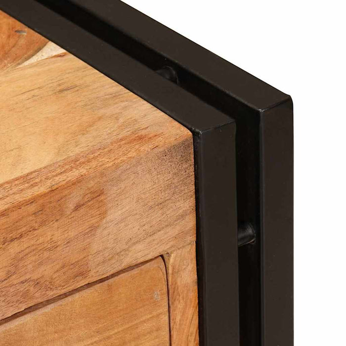 vidaXL Credenza Marrone 66 x 33 x 70 cm legno massello di acacia