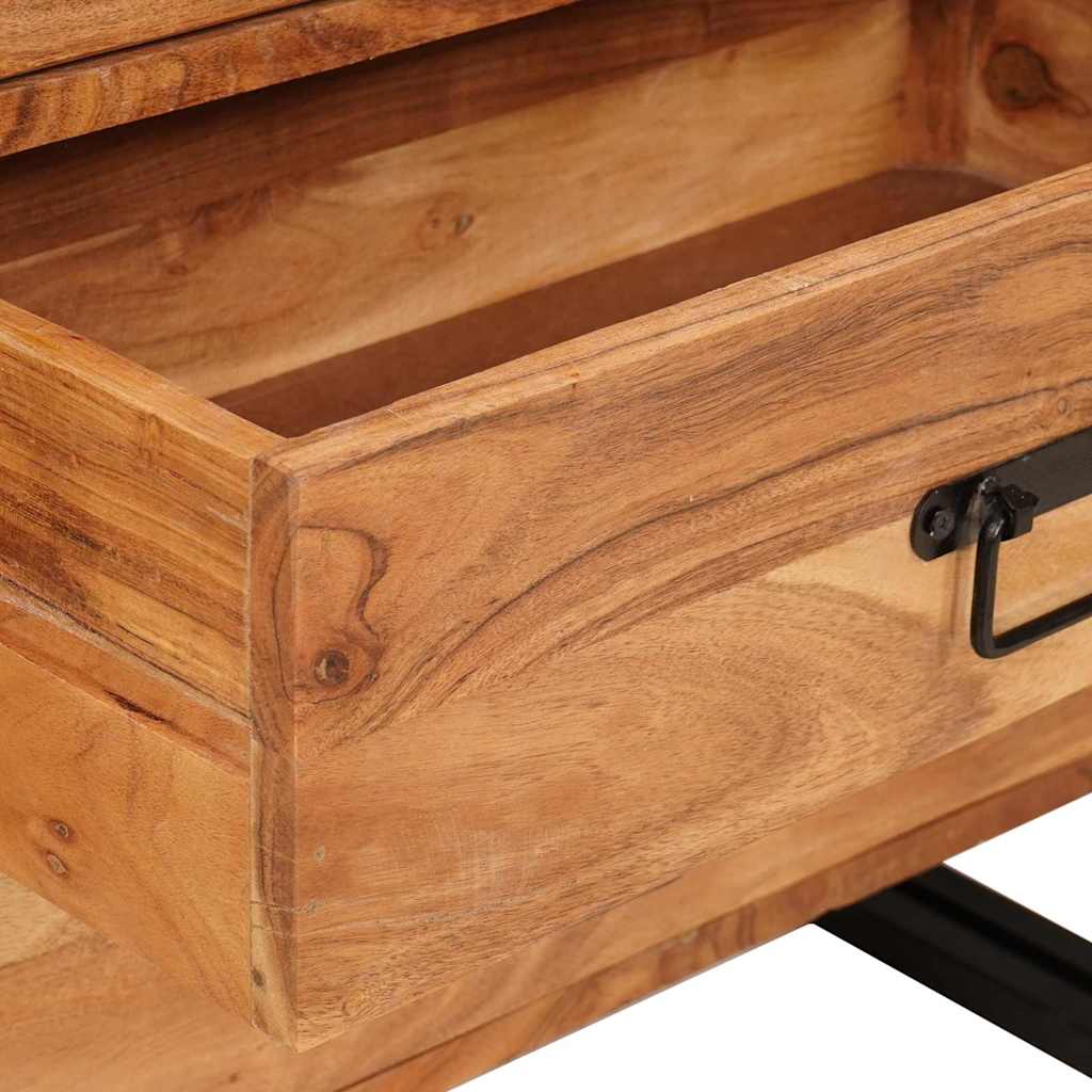 vidaXL Credenza Marrone 66 x 33 x 70 cm legno massello di acacia