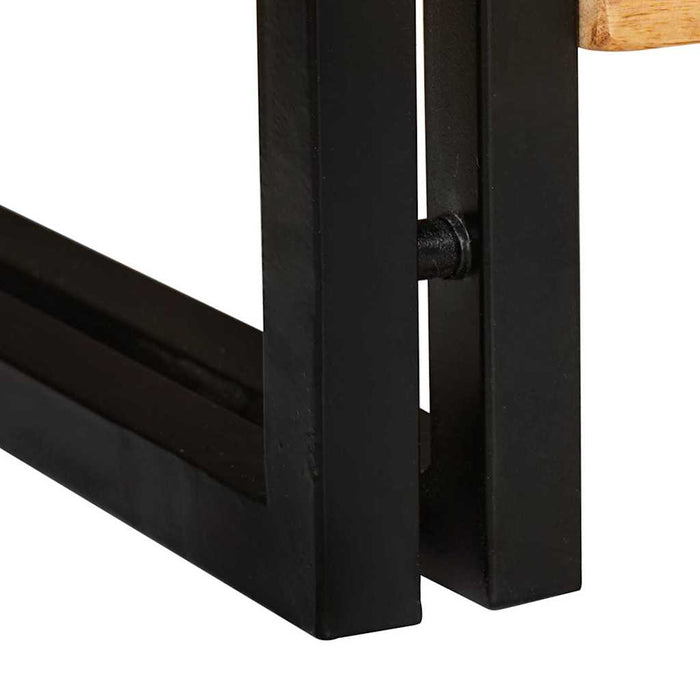 vidaXL Mobile per scarpe con porta Marrone legno massello di mango