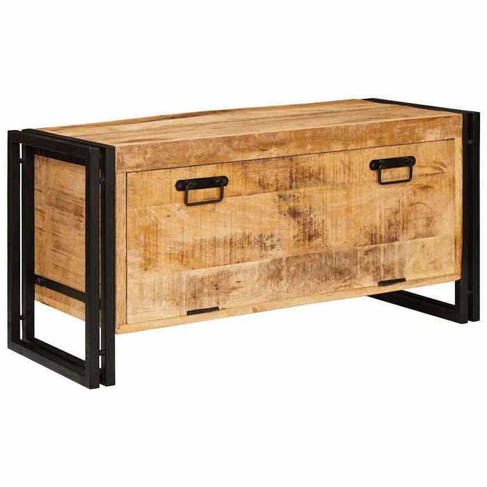 vidaXL Mobile per scarpe con porta Marrone legno massello di mango