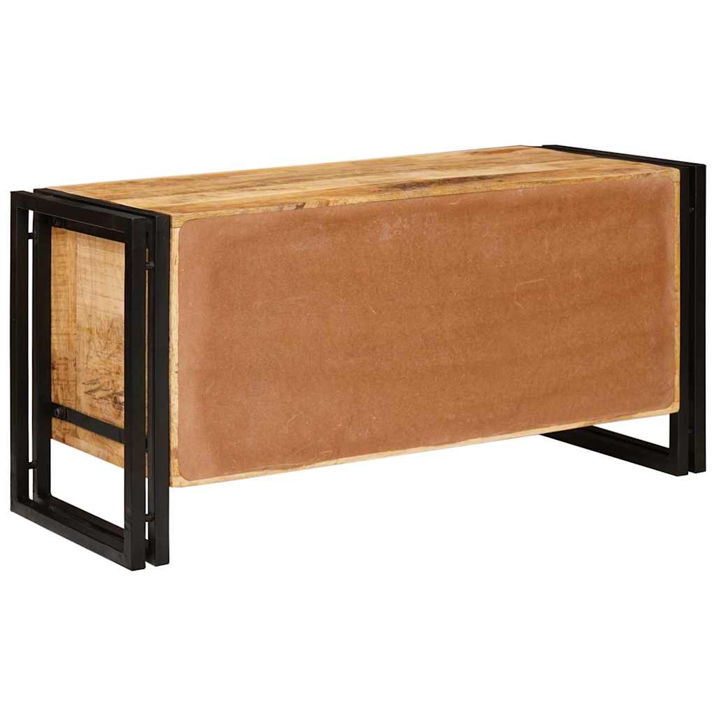 vidaXL Mobile per scarpe con porta Marrone legno massello di mango