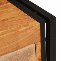 Mobile per scarpe con porta Marrone legno massello di acacia 4016723