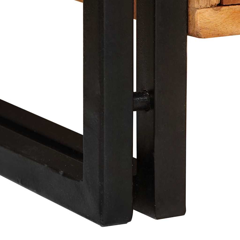 vidaXL Mobile per scarpe con porta Marrone legno massello di acacia