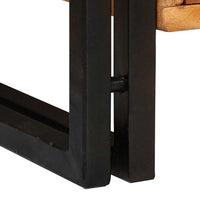 vidaXL Mobile per scarpe con porta Marrone legno massello di acacia