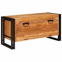 Mobile per scarpe con porta Marrone legno massello di acacia 4016723