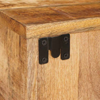 vidaXL Comodino Marrone 35 x 33 x 48 cm Legno di mango massello